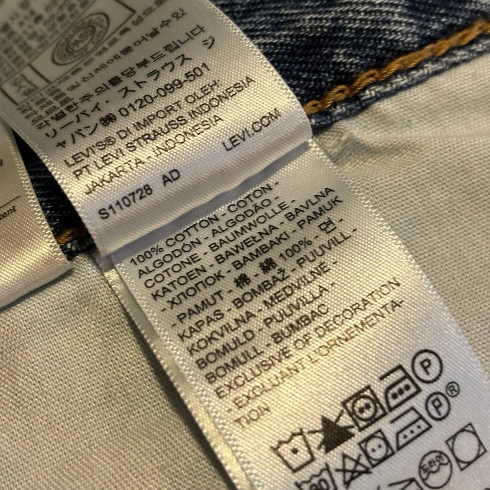 Levi's '94 Baggy Mid Rise Loose Hip and Thigh Straight Leg Blue Jeans 32x31 NWT‎
